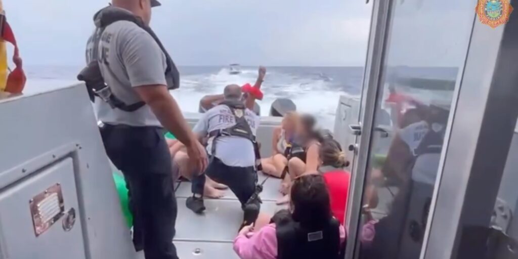 Coast Guard Rescues 8 People From Sinking Boat Off Florida Coast