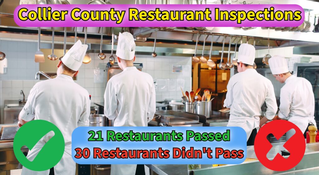 21 Restaurants Ace Inspections; 30 Face Warnings in Latest Collier County Reports