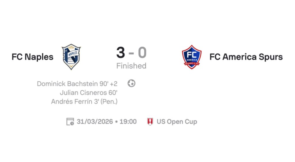 MATCH REPORT — JEFF STELLING MODE ACTIVATED 🔥⚽ FC Naples 3–0 FC America CFL Spurs