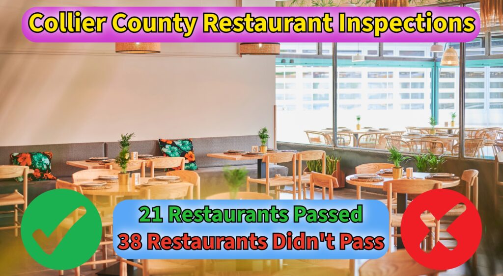 Naples Area Restaurant Inspections: 21 Establishments Earn Perfect Scores While Dozens Fall Short