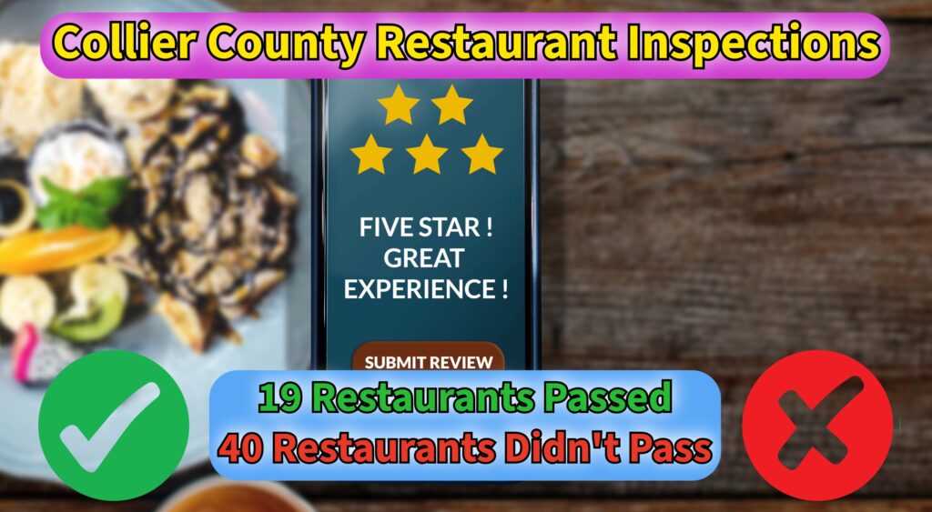 Naples Area Restaurant Inspections: 19 Shine With Zero Violations as Dozens Fall Short