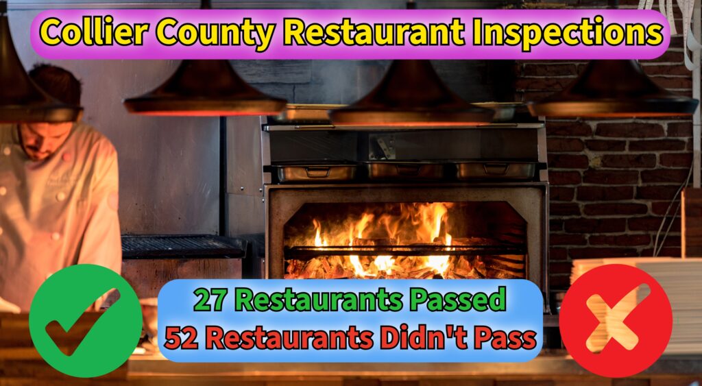Collier County Restaurant Inspections: 27 Establishments Earn Perfect First Inspections, While 52 Others Face Warnings and Enforcement