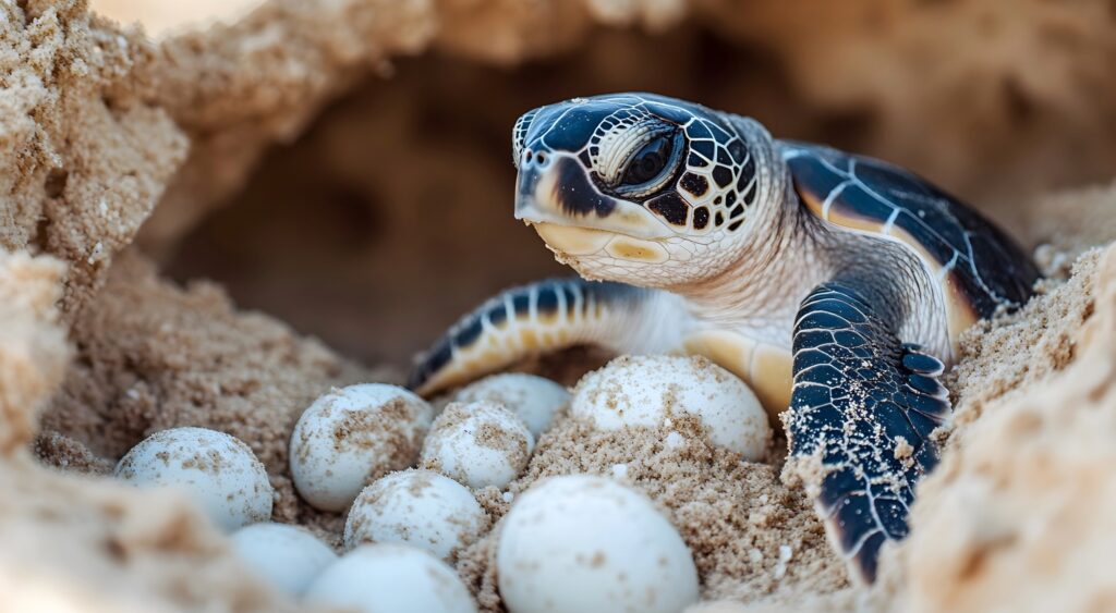The survival of sea turtles
