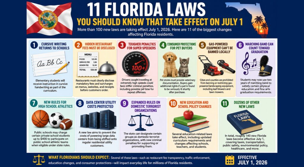 11 Florida Laws You Should Know That Take Effect on July 1