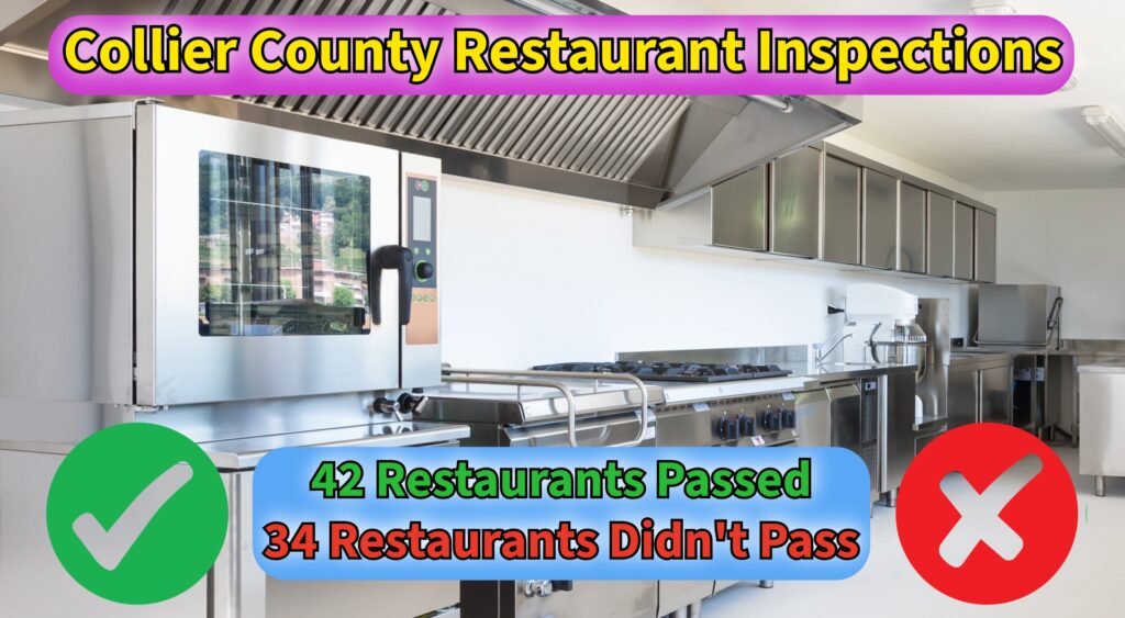 42 Collier County Restaurants Earn Perfect First Inspection Scores; 34 Others Cited for Violations
