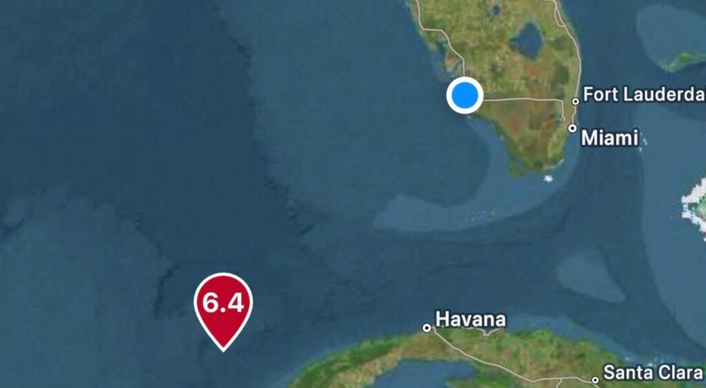 Earthquake Off Cuba Felt Across Florida