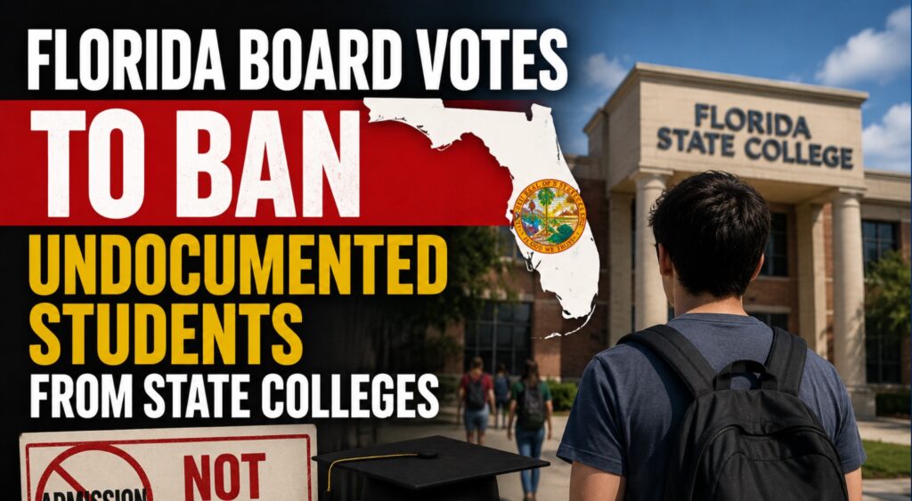 Florida Board Votes to Ban Undocumented Students From State Colleges