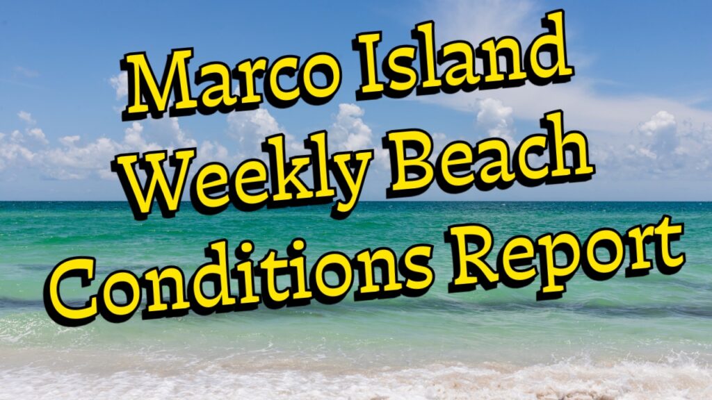 Marco Island Weekly Beach Conditions Report
