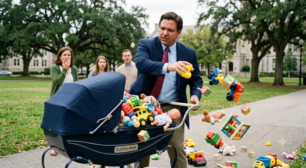 Throwing All the Toys Out of the Pram? DeSantis Decides If He Can't Have the Whole Cake, Nobody Gets Dessert