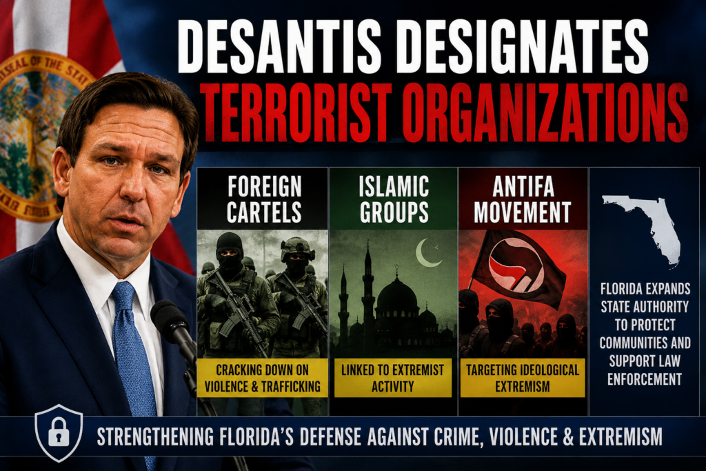 DeSantis Designates Cartels, Islamic Groups and Antifa as Terrorist Organizations