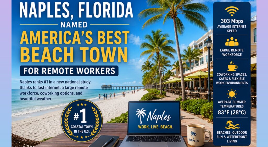 Naples Named America's Best Beach Town for Remote Workers This Summer