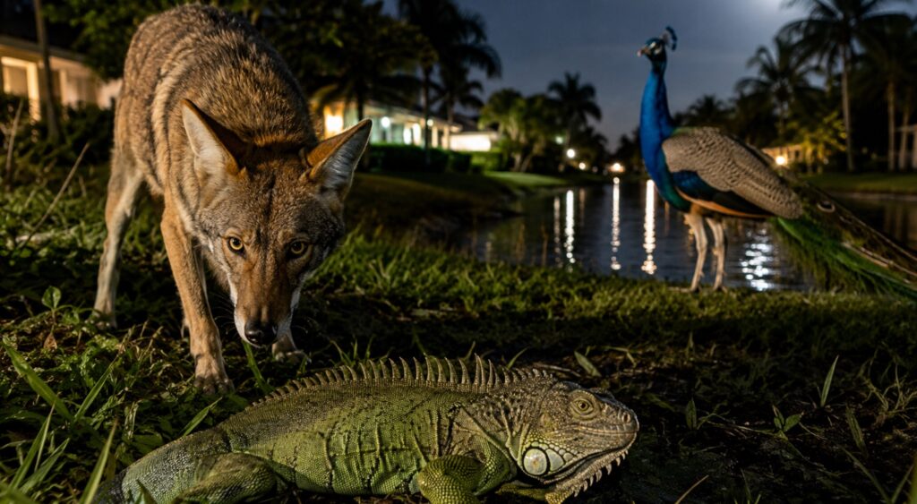 South Florida Coyotes Expanding Diet, Now Feeding on Iguanas and Peacocks, Study Finds
