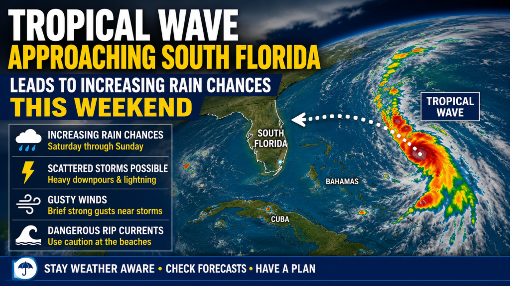 Tropical Wave Approaching South Florida Leads to Increasing Rain Chances This Weekend
