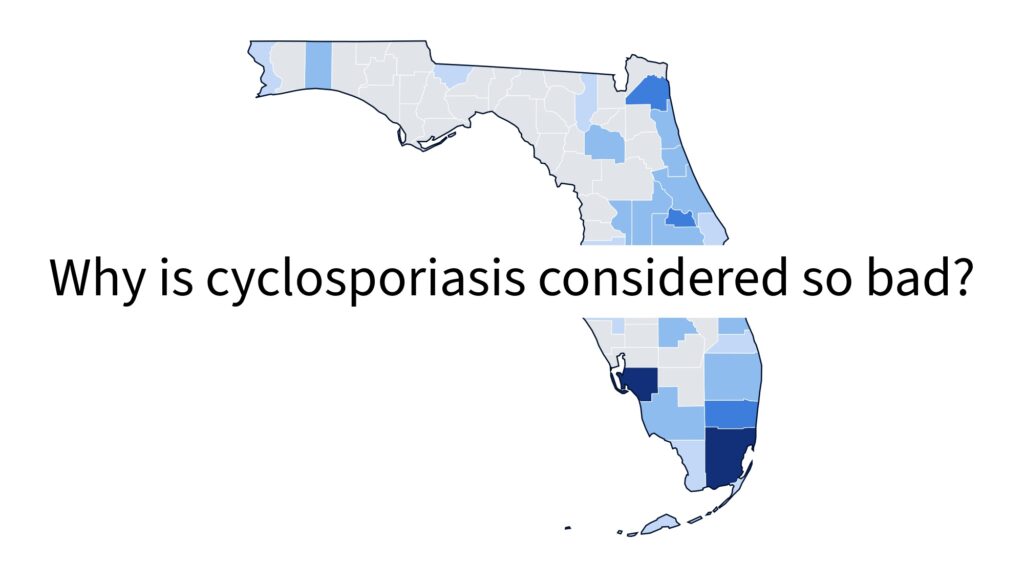 Why is cyclosporiasis considered so bad?